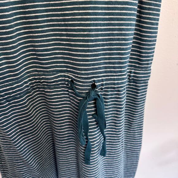 Lou & Gray green linen blend striped racerback dress size small - Picture 4 of 6